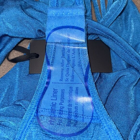 NWT H:OURS Revolve Brianna Bodysuit in Blue Small - Picture 6 of 7